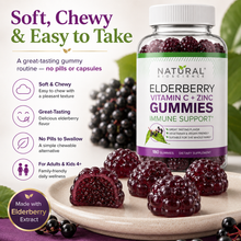 Load image into Gallery viewer, ELDERBERRY GUMMIES